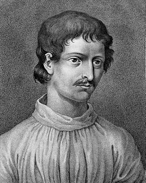 Portrait of Giordano Bruno in "Opere" Wellcome L0015152 (cropped).jpg