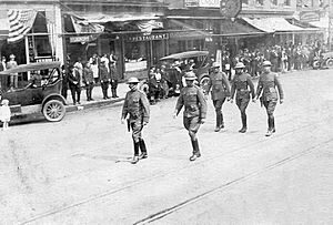 Returning WWI soldiers in Columbia, South Carolina (April 1919)