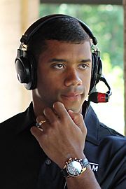 Russell Wilson at the 2013 Jessie Vetter Classic, July 1, 2013
