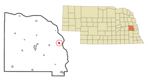 Location of Yutan, Nebraska