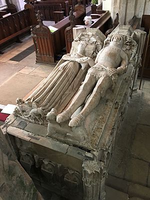Sir Ralfe Greene and wife chest tomb 1