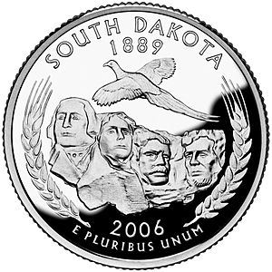 South Dakota quarter, reverse side, 2006
