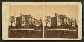 The "Knox Mansion," Thomaston, from Robert N. Dennis collection of stereoscopic views