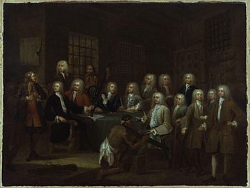 The Gaols Committee of the House of Commons by William Hogarth