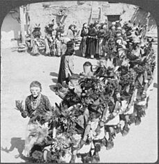 The mask of Kachina (Hopi Indians rain maker), village of Shonghopavi, Arizona-single image