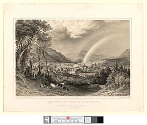 The town and vale of Llangollen