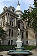 Tippecanoe County Courthouse and Lafayette statue.jpg