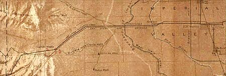 USGS map 1920 water supply paper 490A Coyote Wells Yuha Wells Jacumba Seeley Dixieland Hoover Well El Centro
