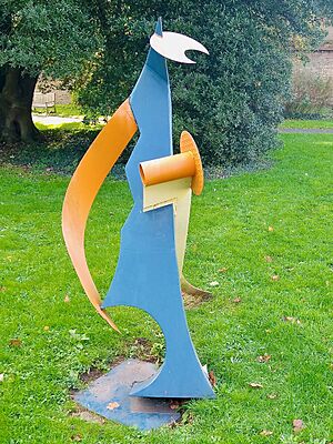 Unidentified sculpture 1 at Farnham Library (2)