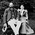 WG Grace with wife