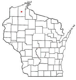 Location of Delta, Wisconsin