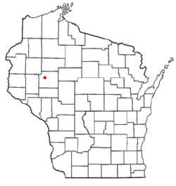 Location of Woodmohr, Wisconsin