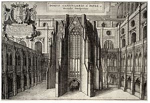 Wenceslas Hollar - St Paul's. Chapter House (State 1)
