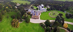 Werribee Mansion from above