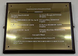 Whitgift plaque Battle of Britain 1940