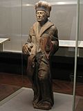 Wood figure of Desiderius Erasmus