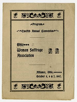 12th annual convention of the Ohio Woman Suffrage Association 1897