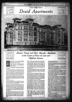 19170624 druid apartments ad in atlanta constitution