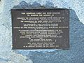 1940 Canberra air disaster memorial - old plaque