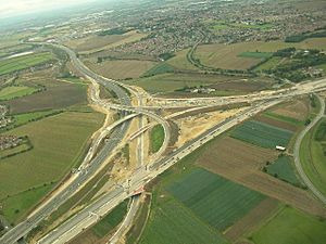 A1(M) and M62 interchange