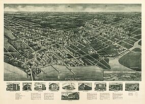 Aero-view of Somers-Point 1925, New Jersey. LOC 75694737