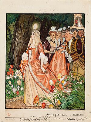 Albert Edelfelt - Illustration of Adalmina’s Pearl - A II 1519-11 - Finnish National Gallery