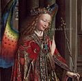Annunciation (van Eyck, Washington) Gabriel