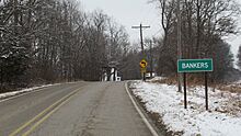 Bankers, MI road signage