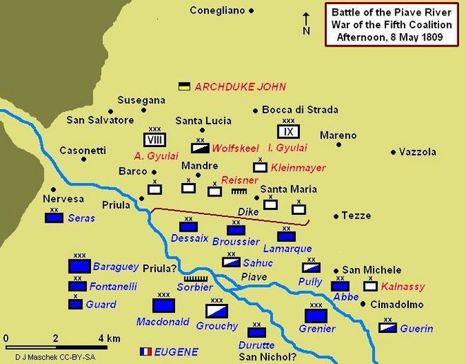Battle of Piave River 1809