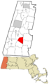Berkshire County Massachusetts incorporated and unincorporated areas Tyringham highlighted
