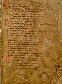 Bodleian Libraries, La Chanson de Roland 1r
