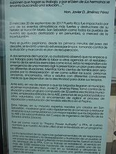 Bottom of monument honoring Pepino Power Authority, San Sebastián, Puerto Rico