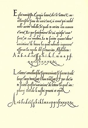 Cancellaresca von Giovanni Antonio Tagliente, 1524