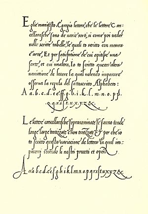 Cancellaresca von Giovanni Antonio Tagliente, 1524