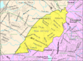 Census Bureau map of East Hanover, New Jersey
