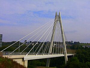 Chartist Bridge joining Blackwood to Oakdale