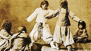 Children of the Late Joseon period playing Taekkyon