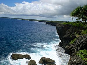 Coastline in Tonga
