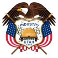 Coat of arms of Utah (enhanced variant)
