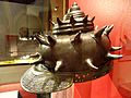 Conch helmet - Higgins Armory Museum - DSC05525