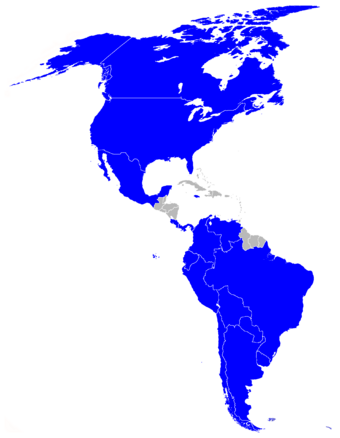 Copa América 2024 map