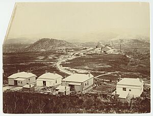 Crotty townsite, Tasmania from early photograph