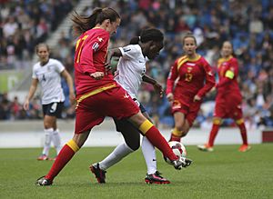 Eniola Aluko England Ladies v Montenegro 5 4 2014 343