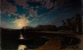 Fanny Churberg - Landscape in Moonlight - A III 2360 - Finnish National Gallery