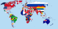Flag-map of the world (1914)