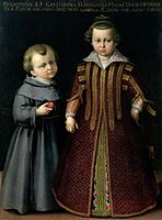 Francesco and Caterina Medici by Cristofano Allori