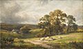 George Turner - A quiet scene in South Derbyshire (1885)
