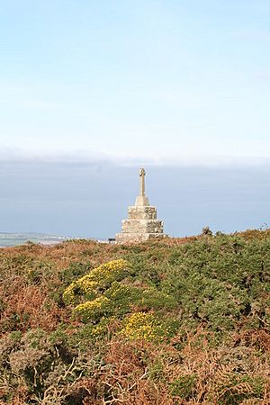 Germoe War Memorial on the summit of Tregonning Hill (geograph 2662071).jpg