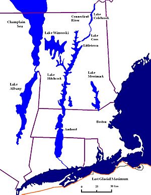 Glacial Lakes Albany, Champlain, Hitchcock, Winsooski, & Merrimack