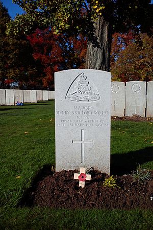 Grave of 2nd Baron Gorell at Lijssenthoek near Ypres